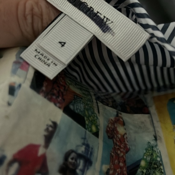 J crew linen top with embellishment - Picture 3 of 5